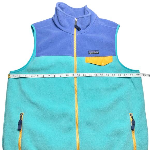 Patagonia | Men | Synchilla Snap-T Retro Colorblock Cozy Fleece Vest | Large - Picture 5 of 14